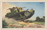 Tank, bakery card from the National Defense series (D59), issued by Bell Bakeries, Inc., Bell Bakeries, Inc. American, Commercial color lithograph