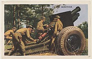 155 MM. Howitzer, bakery card from the National Defense series (D59), issued by Bell Bakeries, Inc., Bell Bakeries, Inc. American, Commercial color lithograph