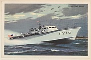 Torpedo Boat, bakery card from the National Defense series (D59), issued by Bell Bakeries, Inc., Bell Bakeries, Inc. American, Commercial color lithograph