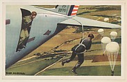 Parachute Troops, bakery card from the National Defense series (D59), issued by Bell Bakeries, Inc., Bell Bakeries, Inc. American, Commercial color lithograph