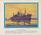 No. 11, U. S. S. Barnett, collector card from the Our Navy series (D62), issued by the Kelley Baking Company, Kelley Baking Company American, Commercial color lithograph