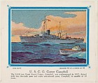 No. 30, U. S. C. G. Cutter Campbell, collector card from the Our Navy series (D62), issued by the Kelley Baking Company, Kelley Baking Company American, Commercial color lithograph