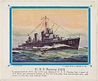 No. 6, U. S. S. Fanning (385), collector card from the Our Navy series (D62), issued by the Kelley Baking Company, Kelley Baking Company American, Commercial color lithograph