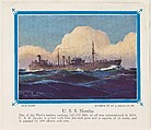 No. 27, U. S. S. Neosho, collector card from the Our Navy series (D62), issued by the Kelley Baking Company, Kelley Baking Company American, Commercial color lithograph