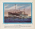 No. 10, U. S. S. Nitro, collector card from the Our Navy series (D62), issued by the Kelley Baking Company, Kelley Baking Company American, Commercial color lithograph