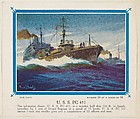 No. 26, U. S. S. PC 451, collector card from the Our Navy series (D62), issued by the Kelley Baking Company, Kelley Baking Company American, Commercial color lithograph