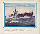 No. 15, U. S. S. Pickerel (177), collector card from the Our Navy series (D62), issued by the Kelley Baking Company, Kelley Baking Company American, Commercial color lithograph