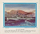 No. 25, U. S. S. Raleigh, collector card from the Our Navy series (D62), issued by the Kelley Baking Company, Kelley Baking Company American, Commercial color lithograph