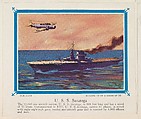 No. 19, U. S. S. Saratoga, collector card from the Our Navy series (D62), issued by the Kelley Baking Company, Kelley Baking Company American, Commercial color lithograph