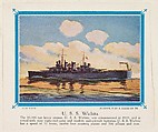 No. 4, U. S. S. Wichita, collector card from the Our Navy series (D62), issued by the Kelley Baking Company, Kelley Baking Company American, Commercial color lithograph