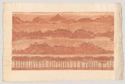 Four Landscapes, Herbert E. Crowley  British, Red chalk over graphite
