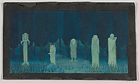 Five Ghouls, Herbert E. Crowley British, Watercolor