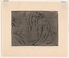 Three Female Figures, Yasuo Kuniyoshi  American, born Japan, Etching