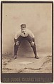 William Charles Farmer, Catcher, Pittsburgh, from the series Old Judge Cigarettes, Goodwin & Company, Albumen print photograph, cabinet card