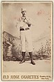 Gilmore, Pitcher, from the series Old Judge Cigarettes, Goodwin & Company, Albumen print photograph, cabinet card