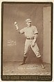 Daley, Pitcher, Washington, from the series Old Judge Cigarettes, Goodwin & Company, Albumen print photograph, cabinet card