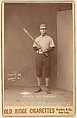 Donnelly, 3rd Base, Washington, from the series Old Judge Cigarettes, Goodwin & Company, Albumen print photograph, cabinet card