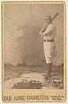 W.H. Robinson, Shortstop, St. Louis Browns, from the series Old Judge Cigarettes, Goodwin & Company, Albumen print photograph, cabinet card