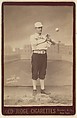 Ganzel, Catcher, Detroit, from the series Old Judge Cigarettes, Goodwin & Company, Albumen print photograph, cabinet card