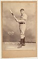 Genins, Center Field, Sioux City, from the series Old Judge Cigarettes, Goodwin & Company, Albumen print photograph, cabinet card
