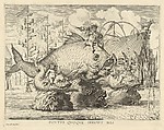 Fish Construction in Honor of the Entry of Cardinal-Infante Ferdinand into Ghent in 1635, Anton van der Does Flemish, Engraving