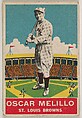 Oscar Melillo, St. Louis Browns, DeLong Gum Company, Boston, Massachusetts  American, Commercial color lithograph