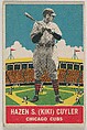 Hazen S. (Kiki) Cuyler, Chicago Cubs, DeLong Gum Company, Boston, Massachusetts  American, Commercial color lithograph