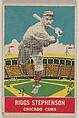 Riggs Stephenson, Chicago Cubs, DeLong Gum Company, Boston, Massachusetts  American, Commercial color lithograph