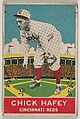 Chick Hafey, Cincinnati Reds, DeLong Gum Company, Boston, Massachusetts  American, Commercial color lithograph