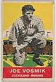 Joe Vosmik, Cleveland Indians, DeLong Gum Company, Boston, Massachusetts  American, Commercial color lithograph