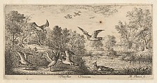 Title Page from "Livre d'Oyseaux" (Book of Birds), Albert Flamen (Flemish, born ca. 1620, active 1648–88), Etching