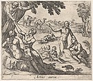 Plate 3: The Age of Gold (Aetas aurea), from Ovid's 'Metamorphoses', Antonio Tempesta  Italian, Etching