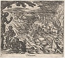 Plate 7: The Flood (Diluvium.), from Ovid's 'Metamorphoses', Antonio Tempesta  Italian, Etching