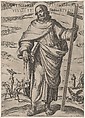 St. Philip, from "Christ, Mary and the Apostles", Antonio Tempesta Italian, Etching; second state of two