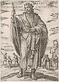 St. Thomas, from "Christ, Mary and the Apostles", Antonio Tempesta Italian, Etching