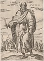 St. Bartholomew from the series 'Christ, Mary, and the Apostles', Antonio Tempesta Italian, Etching; first state of two (Bartsch)