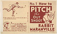 No. 1, How to Pitch the Out Shoot, National Chicle Gum Company, Cambridge, Massachusetts, Commercial Lithograph