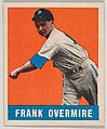 Frank Overmire, from the All-Star Baseball series (R401-1), issued by Leaf Gum Company, Leaf Gum, Co., Chicago, Illinois American, Commercial chromolithograph