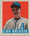 Lou Brissie, from the All-Star Baseball series (R401-1), issued by Leaf Gum Company, Leaf Gum, Co., Chicago, Illinois American, Commercial chromolithograph