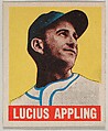 Lucius Appling, from the All-Star Baseball series (R401-1), issued by Leaf Gum Company, Leaf Gum, Co., Chicago, Illinois American, Commercial chromolithograph