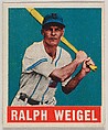 Ralph Weigel, from the All-Star Baseball series (R401-1), issued by Leaf Gum Company, Leaf Gum, Co., Chicago, Illinois American, Commercial chromolithograph