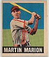 Martin Marion, from the All-Star Baseball series (R401-1), issued by Leaf Gum Company, Leaf Gum, Co., Chicago, Illinois  American, Commercial chromolithograph