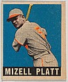 Mizell Platt, from the All-Star Baseball series (R401-1), issued by Leaf Gum Company, Leaf Gum, Co., Chicago, Illinois  American, Commercial chromolithograph