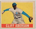 Cliff Aberson, from the All-Star Baseball series (R401-1), issued by Leaf Gum Company, Leaf Gum, Co., Chicago, Illinois  American, Commercial chromolithograph