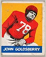 John Goldsberry, from the All-Star Football series (R401-2), issued by Leaf Gum Company, Leaf Gum, Co., Chicago, Illinois  American, Commercial chromolithograph