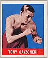 Tony Canzoneri, from the Knock-Out Bubble Gum series (R401-5), issued by Leaf Gum Company, Leaf Gum, Co., Chicago, Illinois American, Commercial Chromolithograph