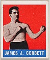 James J. Corbett, from the Knock-Out Bubble Gum series (R401-5), issued by Leaf Gum Company, Leaf Gum, Co., Chicago, Illinois  American, Commercial Chromolithograph