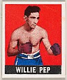 Willie Pep, from the Knock-Out Bubble Gum series (R401-5), issued by Leaf Gum Company, Leaf Gum, Co., Chicago, Illinois  American, Commercial Chromolithograph