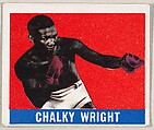 Chalky Wright, from the Knock-Out Bubble Gum series (R401-5), issued by Leaf Gum Company, Leaf Gum, Co., Chicago, Illinois American, Commercial Chromolithograph