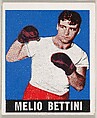 Melio Bettini, from the Knock-Out Bubble Gum series (R401-5), issued by Leaf Gum Company, Leaf Gum, Co., Chicago, Illinois American, Commercial Chromolithograph
